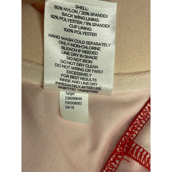 Shade & Shore Cabana Red Light Lift underwire one piece swimsuit size 34D NWOT - Picture 6 of 10